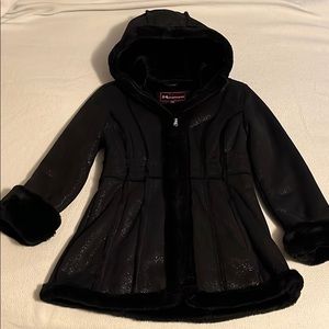 Girl’s black winter coat